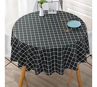 Dark Green Wipe Clean Tablecloth for Parties Rectangle PVC Table Cover Heat Resistant 200cm Round Durable & Easy to Clean Perfect for Events & Gatherings