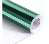 Dark Green Wrapping Paper, 17inch x 33ft Solid Color Metallic Lustre Paper, Green Craft Gift Wrapping Paper Roll with Grid Cutting Lines for Christmas, Birthday, Wedding, Valentine's Day, Baby Shower