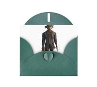 Dark Green YYHWHJDE Scary scarecrow Picture Greeting Card 6x4 in with Double-Sided Pearl Effect and Environmentally Friendly Ink