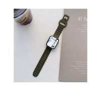 (Dark greenE, 42MM 44MM 45MM E) Soft Silicone Sport Strap For Apple Watch Band Ultra 8 SE 7 Series 49M