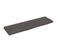 (dark grey, 100 x 30 x 4 cm) vidaXL Bathroom Countertop Vanity Top Wash Basin Worktop Treated Solid Wood