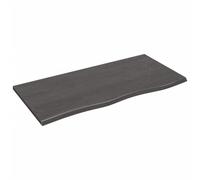 (dark grey, 100 x 50 x 2 cm) vidaXL Bathroom Countertop Vanity Top Wash Basin Worktop Treated Solid Wood