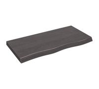 (dark grey, 100 x 50 x 6 cm) vidaXL Table Top Wooden Desk Top Dining Table Top Untreated Solid Wood Oak