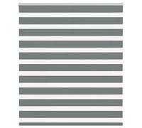 vidaXL Zebra Blind Dark Grey 125x100 cm Fabric Width 120.9 cm Polyester, Grey