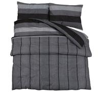 (dark grey, 140 x 200 cm + 50 x 75 cm/ 1 pcs) vidaXL 1/2x Duvet Cover Set Cotton Duvet Slipcover Sheet Multi Colours/Sizes