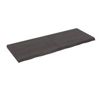 (dark grey, 160 x 60 x 6 cm) vidaXL Bathroom Countertop Vanity Top Wash Basin Worktop Treated Solid Wood