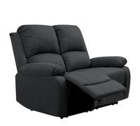 (Dark Grey, 2 Seat Only) Reclining Luxury Fabric Sofa Set In Light Grey or Dark Grey- 3 Piece, 2 Piece, Armchair