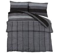 (dark grey, 200 x 200 cm + 60 x 70 cm/ 2 pcs) vidaXL 1/2x Duvet Cover Set Cotton Duvet Slipcover Sheet Multi Colours/Sizes