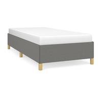 (dark grey, 35 cm/ 3ft single) vidaXL Bed Frame Mattress Foundation Bedroom Upholstered Bed Bedstead Fabric