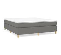 vidaXL Box Spring Bed Frame Dark Grey Super King Fabric (UK/IE/FI/NO only)