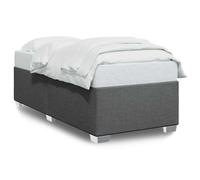 (dark grey, 3ft single) vidaXL Bed Frame Bed Base Bedstead Mattress Foundation Dark GreyÂ Double Fabric