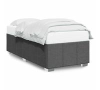 (dark grey, 3ft single) vidaXL Bed Frame Bed Base Mattress Foundation Dark Grey Super King Fabric