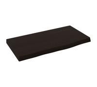 (dark grey, 40 x 20 x 2 cm) vidaXL Wall Shelf Wooden Floating Shelf Display Shelf Treated Solid Wood Oak