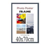 Dark Grey 40 x 70 cm Poster Frames - Large MDF Wooden Frames 70x40 cm - Both Ways Wall Hanging Wall Gallery Living Room Photo Picture Frame With Shatterproof Perspex Sheet