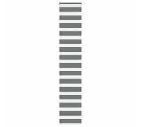 vidaXL Zebra Roller Blind - Dark Grey, 45x230 cm, Polyester, Modern Design, Privacy Control