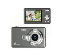 (Dark Grey) 48MP 4K Face Detection Digital Camera with 16X Zoom and Rechargeable Battery