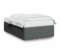 (dark grey, 4ft6 double) vidaXL Bed Frame Bed Base Bedroom Mattress Foundation Home Bedstead Fabric