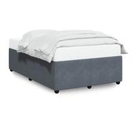 vidaXL Bed Frame Without Mattress Dark Grey Double Velvet, Grey