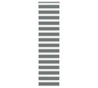 vidaXL Zebra Blind Dark Grey 55x230 cm Fabric Width 50.9 cm Polyester, zebra roller blind, dual roller blind, zebra blind for window