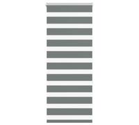 vidaXL Zebra Blind Dark Grey 60x150 cm Fabric Width 55.9 cm Polyester, Grey
