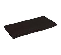 (dark grey, 60 x 30 x 2 cm) vidaXL Wall Shelf Wooden Floating Shelf Display Shelf Treated Solid Wood Oak