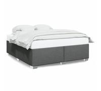 vidaXL Bed Frame Without Mattress Dark Grey super King Fabric, Grey