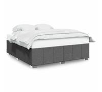 vidaXL Bed Frame without Mattress Dark Grey Super King Fabric