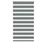 vidaXL Zebra Blind Dark Grey 75x100 cm Fabric Width 70.9 cm Polyester