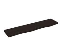 (dark grey, 80 x 20 x 2 cm) vidaXL Wall Shelf Wooden Floating Shelf Display Shelf Treated Solid Wood Oak