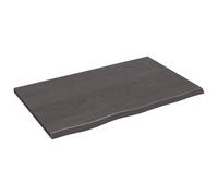 (dark grey, 80 x 50 x 2 cm) vidaXL Bathroom Countertop Vanity Top Wash Basin Worktop Treated Solid Wood