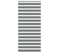 vidaXL Zebra Blind Dark Grey 95x230 cm Fabric Width 90.9 cm Polyester