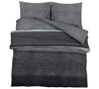 (dark grey and black, 200 x 200 cm + 65 x 65 cm/ 2 pcs) vidaXL 1/2x Duvet Cover Set Cotton Duvet Slipcover Sheet Multi Colours/Sizes