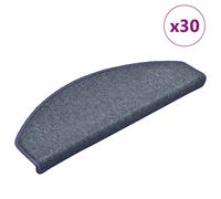 (dark grey and blue, 65 x 24 x 4 cm/ 30 pcs) vidaXL Carpet Stair Treads Dark Green Stair Step Rug Protection Home Decor