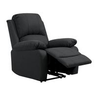 (Dark Grey, Arm Chair) Reclining Luxury Fabric Sofa Set In Light Grey or Dark Grey- 3 Piece, 2 Piece, Armchair