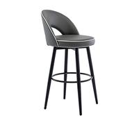 Dark Grey Counter Height Swivel Bar Stool - 72cmBack Design for Pub Restaurant & Breakfast Areas - table Seating Solut