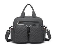 (Dark Grey) Durable And Functional Changing Tote bag