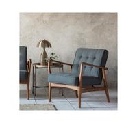 Dark Grey Fabric Accent Chair - Humber - Caspian House