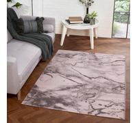 Dark Grey Geometric Modern Abstarct Rug Easy To Clean Living Room Bedroom And Dining Room -80Cm X 150Cm