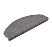 Dark Grey Half Round Stair Mats 30 pcs, 65x24x4 cm Large Anti Slip Carpet Stair Treads for Indoor Steps, Sound Dampening PP Tufted Protection