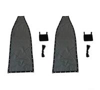 Dark Grey Hanging Swing Chair Replacement for Textilene Seat Cloth 64x197x23cm Weather Resistant Garden Furniture Accessory for Patio or Outdoor Use(2pcs with pockets)