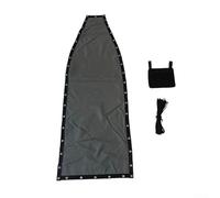 Dark Grey Hanging Swing Chair Replacement for Textilene Seat Cloth 64x197x23cm Weather Resistant Garden Furniture Accessory for Patio or Outdoor Use(1pc with pockets)