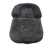 Dark Grey Human Dog Bed, Foldable, Winter, Warm, Plush, Washable, Dog Bed for People, Large Pets, Cats, Dogs