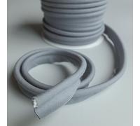 Dark Grey Large flanged 7mm Insert Piping Cord Poly Cotton bias Cut - Sold by The Metre - Many Colours