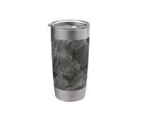 Dark Grey Layered Abstract Structured Composition Graphic Stainless Steel Insulated Tumbler
