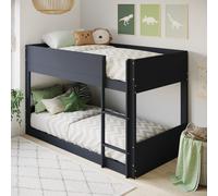 Dark Grey Low Wooden Bunk Bed - Jesse