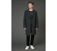 Dark Grey Prince of Wales Check Epsom Coat Burton Dark Grey M
