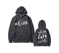 (dark grey, S) Rock The Cure The Head Tour Graphic Hoodie