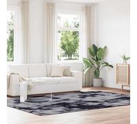 Dark Grey Shaggy Rug 240x340 cm High Pile Polyester Non-Slip Indoor/Outdoor