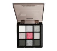 Dark Grey Shimmer Eyeshadow | Silver Gray Color Eyeshadow Eye Makeup Pallet | Blendable, 9 Colors, Dark Eye Shadow, Long Lasting for Halloween, Masquerade