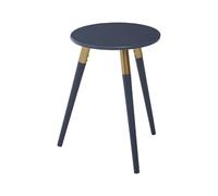 Orsina Dark Grey Side Table, Triangular Small End Table, Long Lasting Rounded Top Coffee Table For Indoor, Outdoor